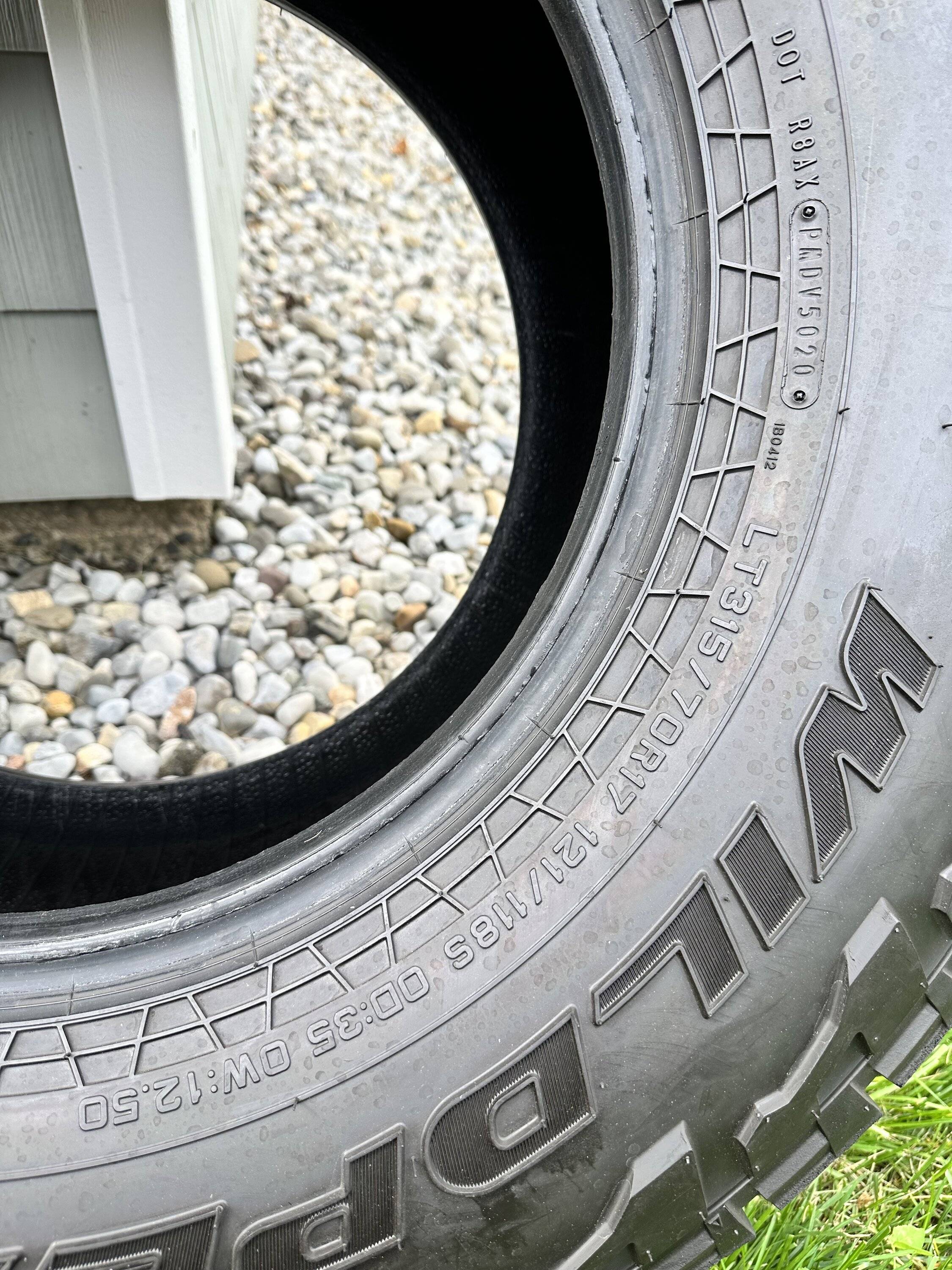 Jeep Gladiator Price Drop: Falken Wildpeak A/T3W 315/70r17 (35x12.5r17 Equivalent) - Set of 4 Tires Only IMG_4567