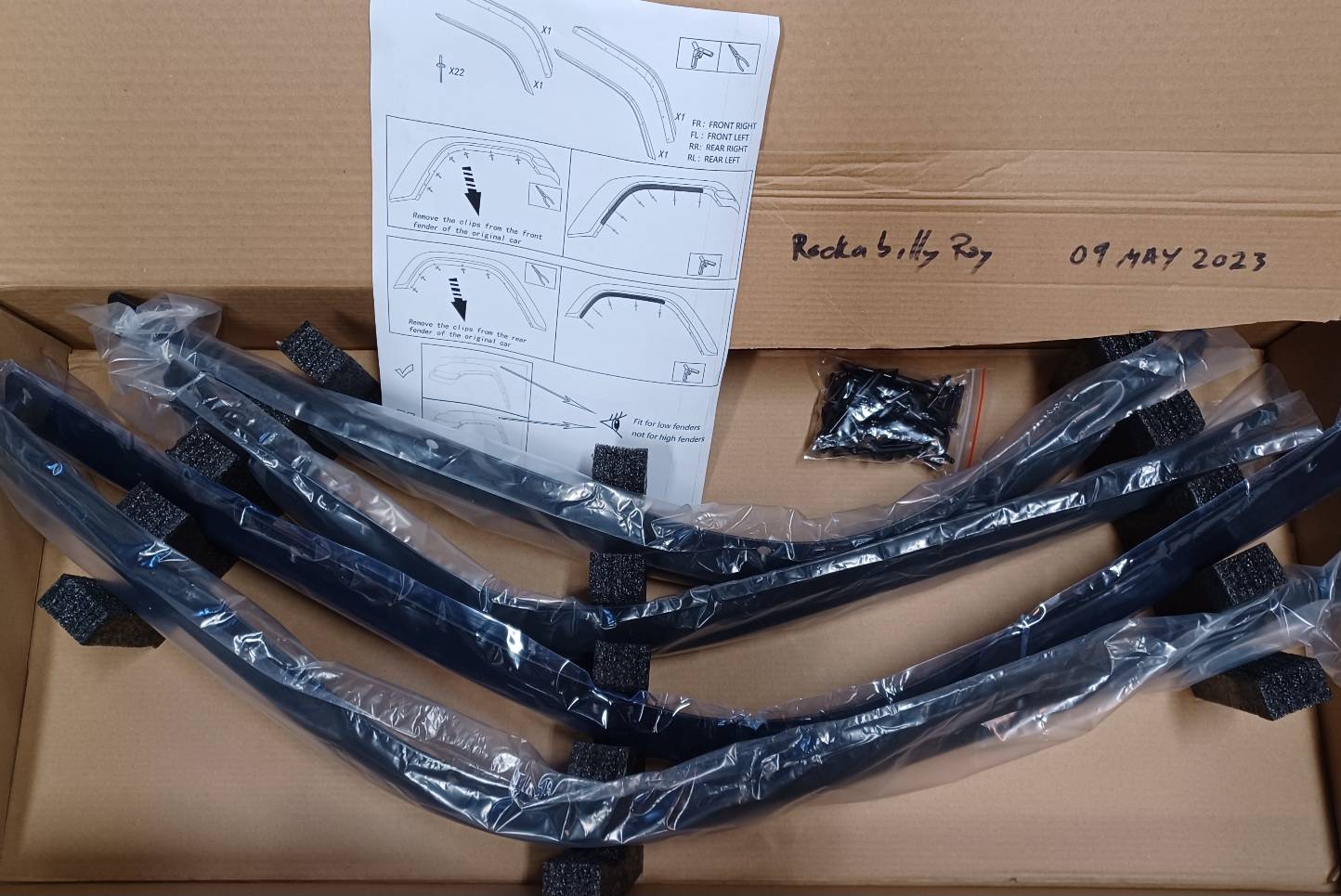 Jeep Gladiator Fender Flare Extensions NOT for Rubicon 20230502_071422