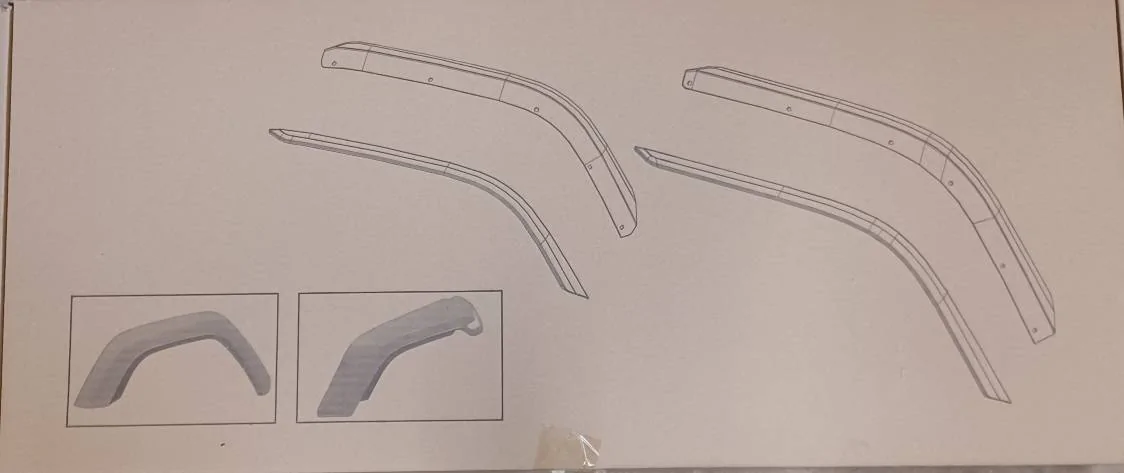Jeep Gladiator Fender Flare Extensions NOT for Rubicon 20230502_071309