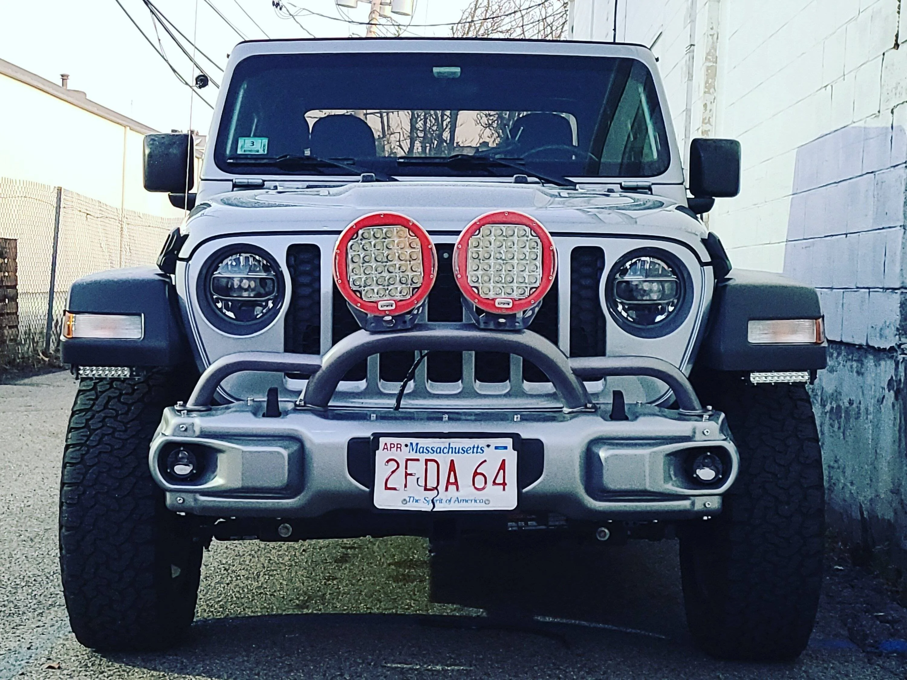 Jeep Gladiator Amber cover for factory LED fog lights front
