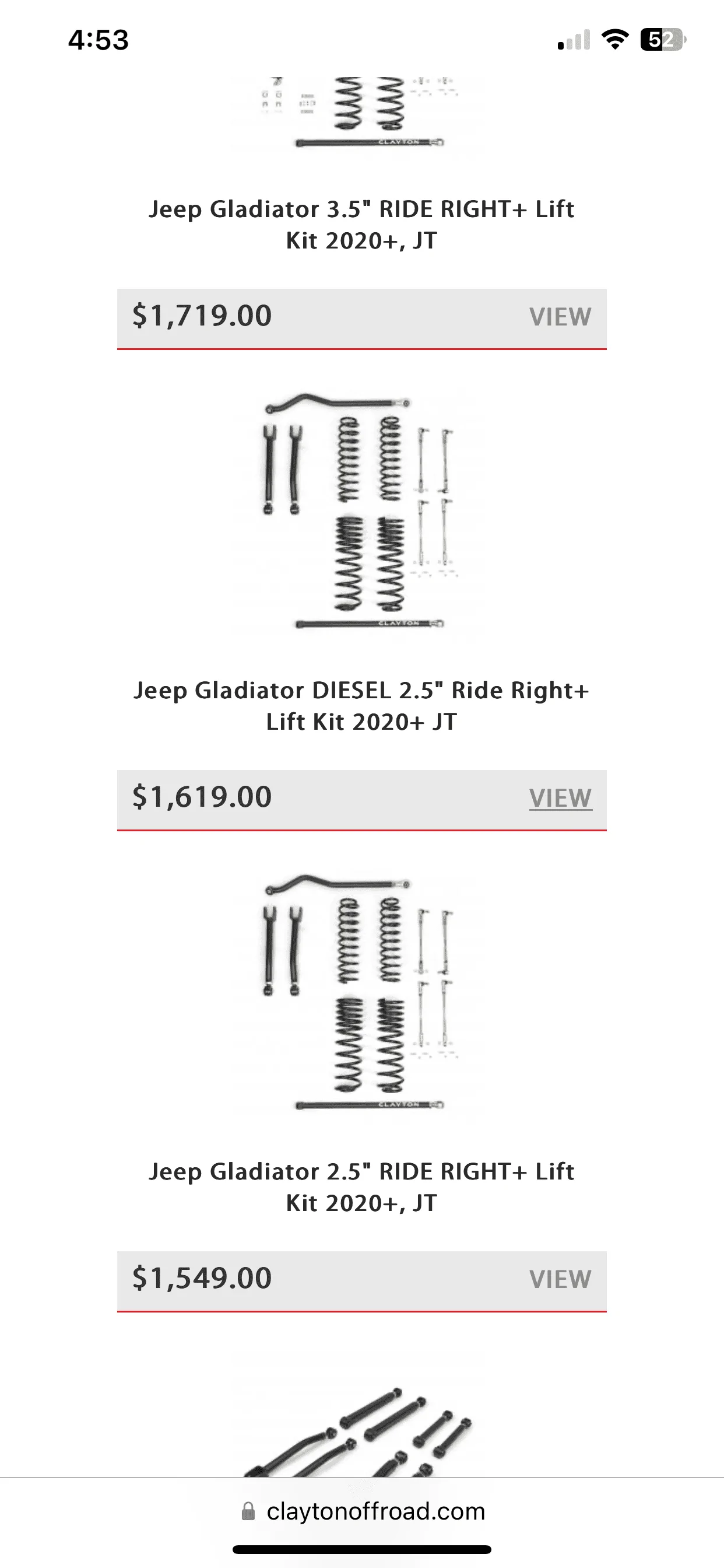 Jeep Gladiator $4000 budget for lift and rims and tires. 1182A33D-46E4-4547-8106-158B2C9039A6