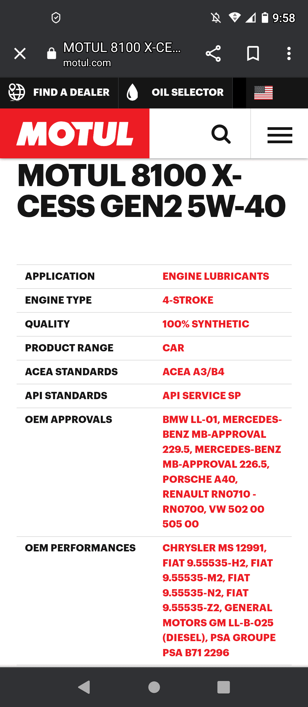 Jeep Gladiator Official EcoDiesel Oil and Filter Recommendations Screenshot_20230505-095841