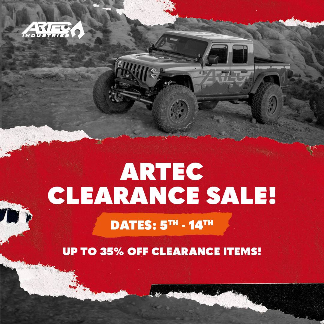 Jeep Gladiator Artec Industries  Bed racks and Bed rack accessories on Clearance  Once they are Gone they are Gone !!!!!! 1629192_Promo2Consumer_1080x1080_050223