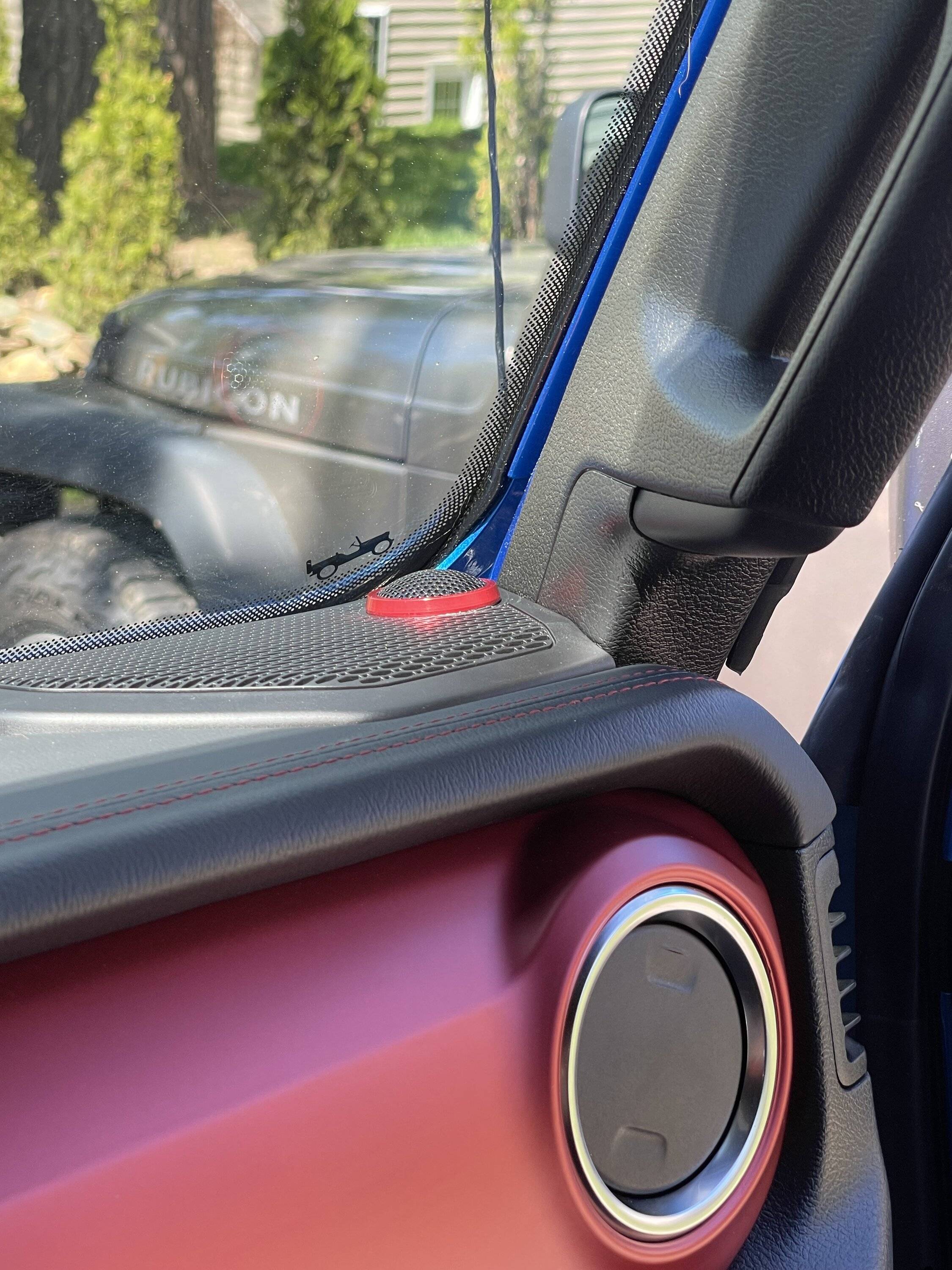 Jeep Gladiator Ordered Terra Acoustics speakers with rubicon red trim ring IMG_4785