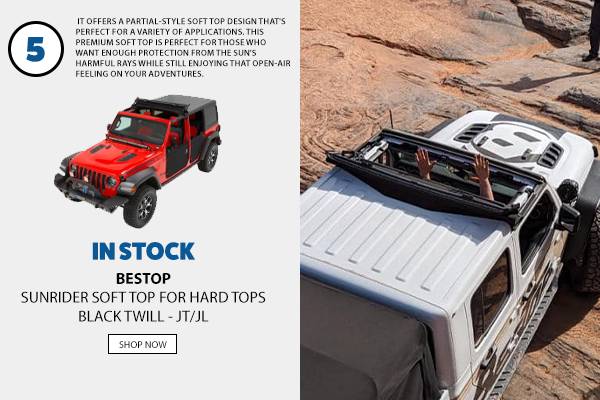 Jeep Gladiator Top Five Parts for your JT in Spring 2023? bestop_jt_top5