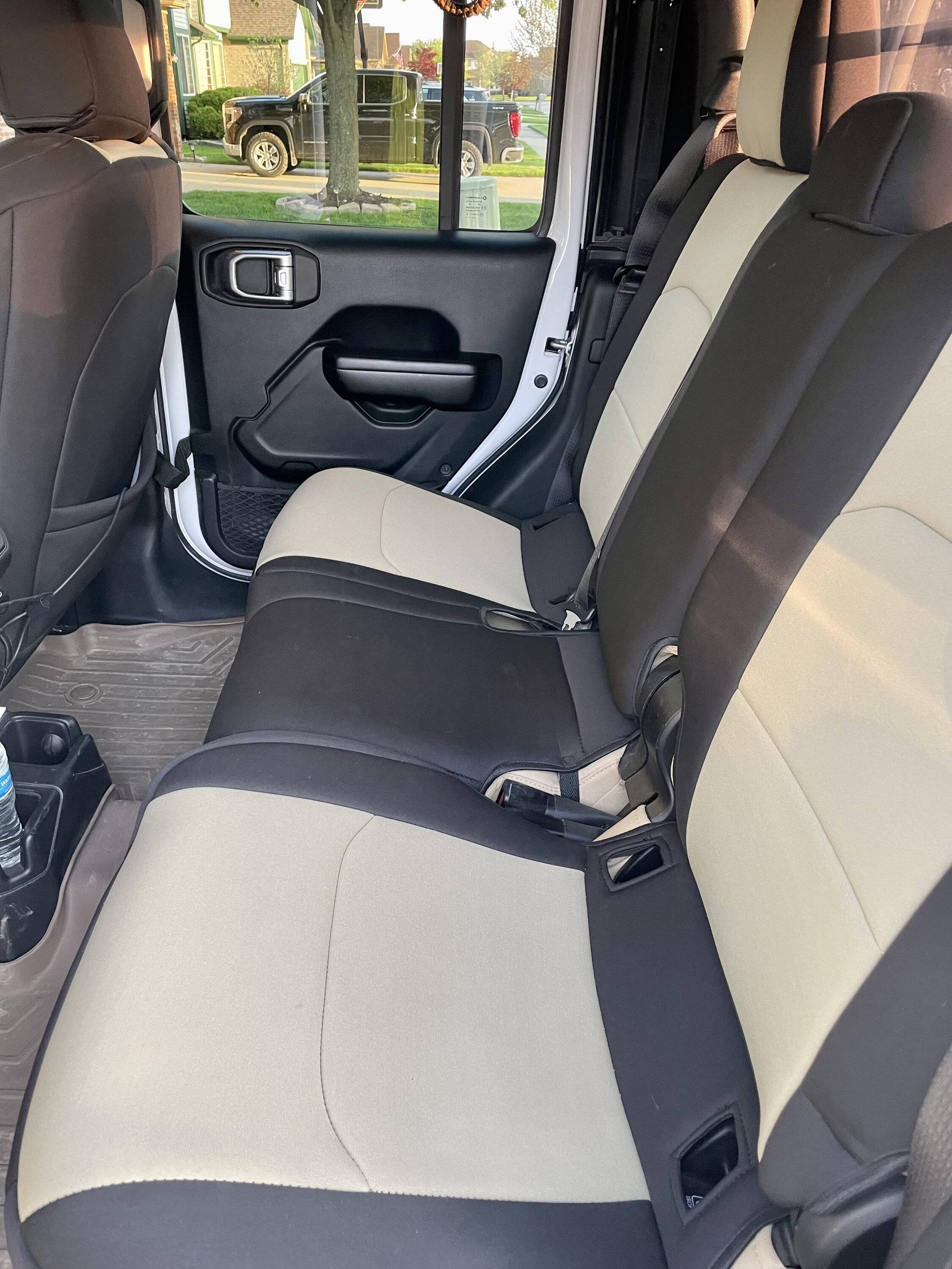 Jeep Gladiator Installed Diver Down seats (thoughts and results) Rear seat