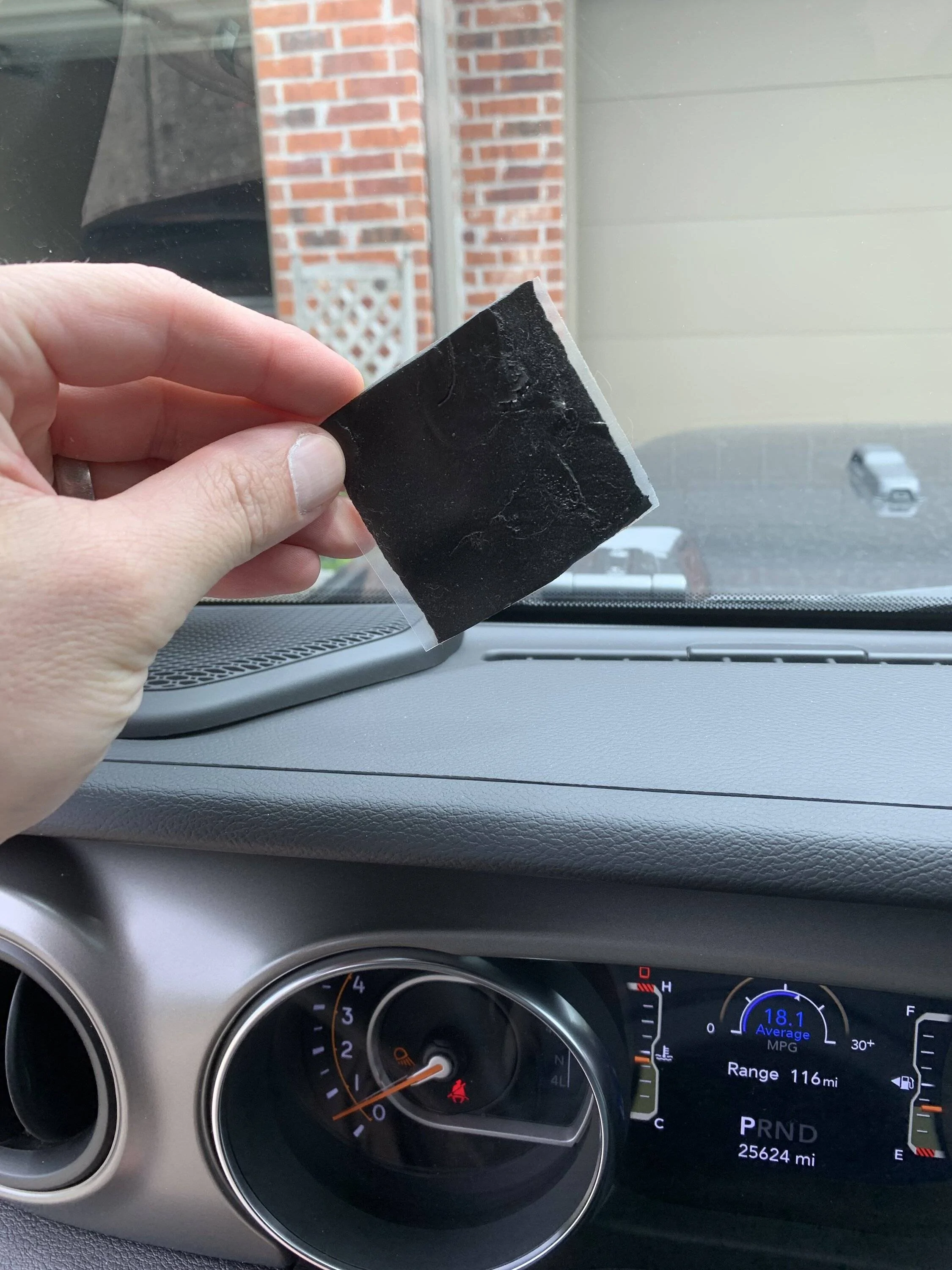 Jeep Gladiator Help identify item that fell from windshield IMG_3625