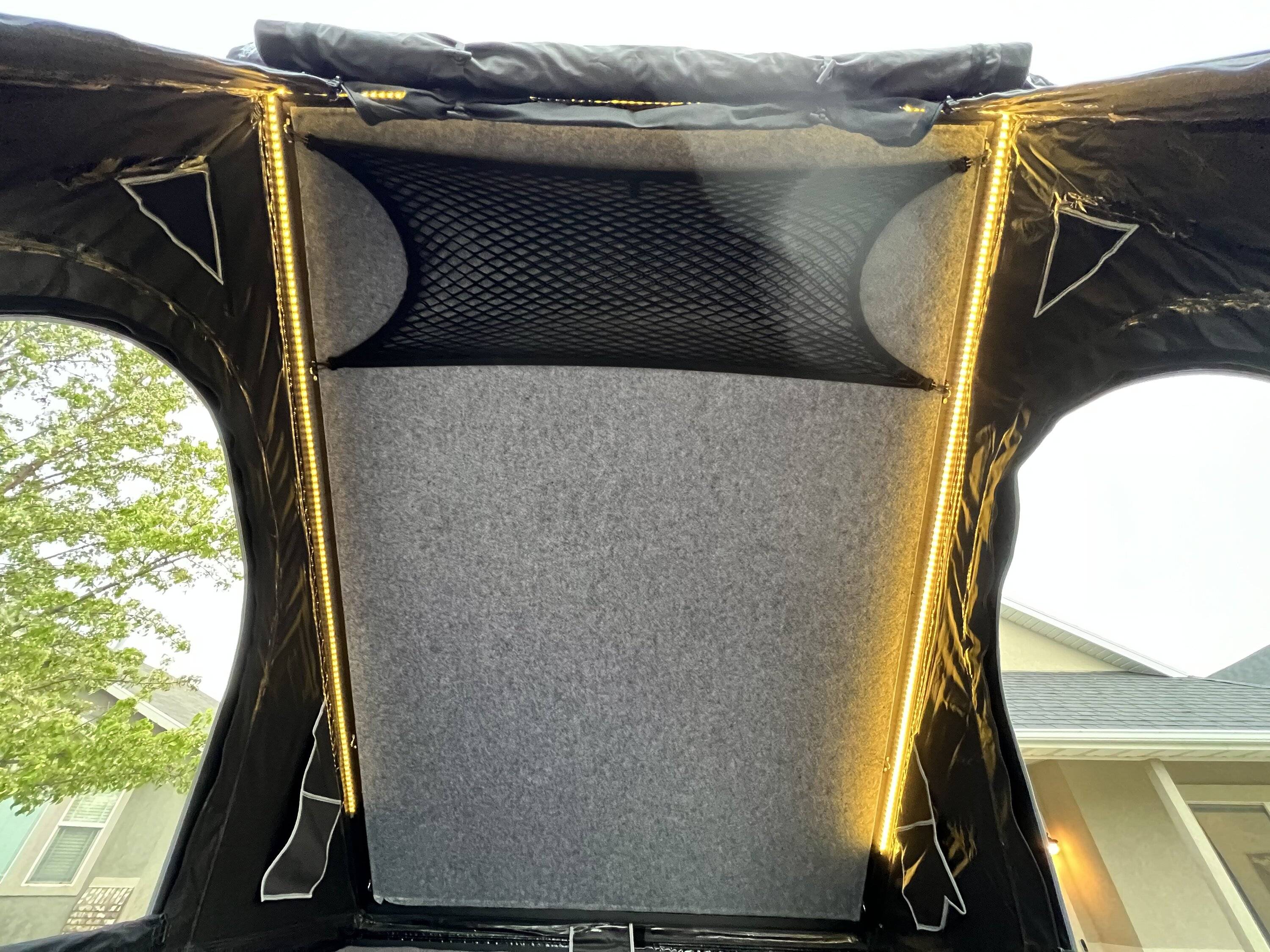 Jeep Gladiator Bed Rack, Tonneau, & Lights Camper Setup IMG_9373
