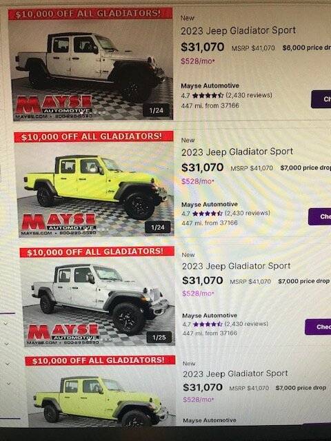 Jeep Gladiator Are the days of Gladiators holding their values gone? IMG_3259