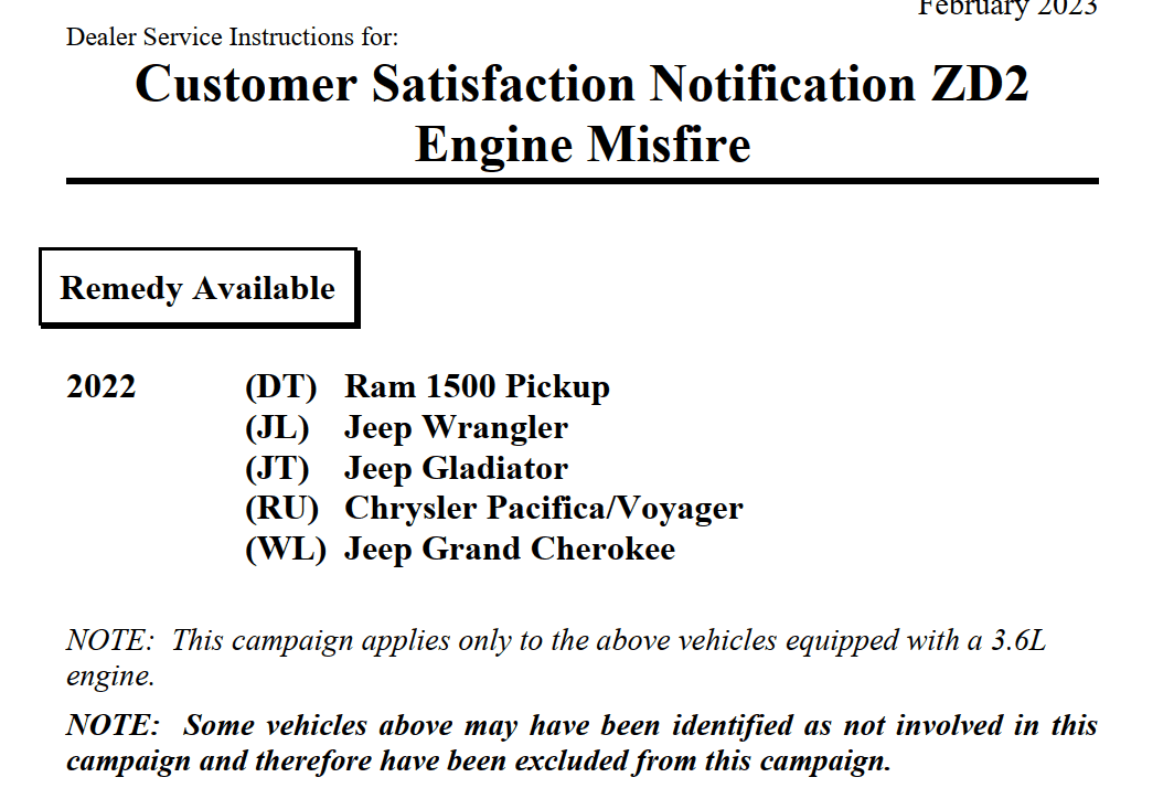 Jeep Gladiator Pentastar 3.6 Recall On Lash Adjusters, Allegedly 1683897802628