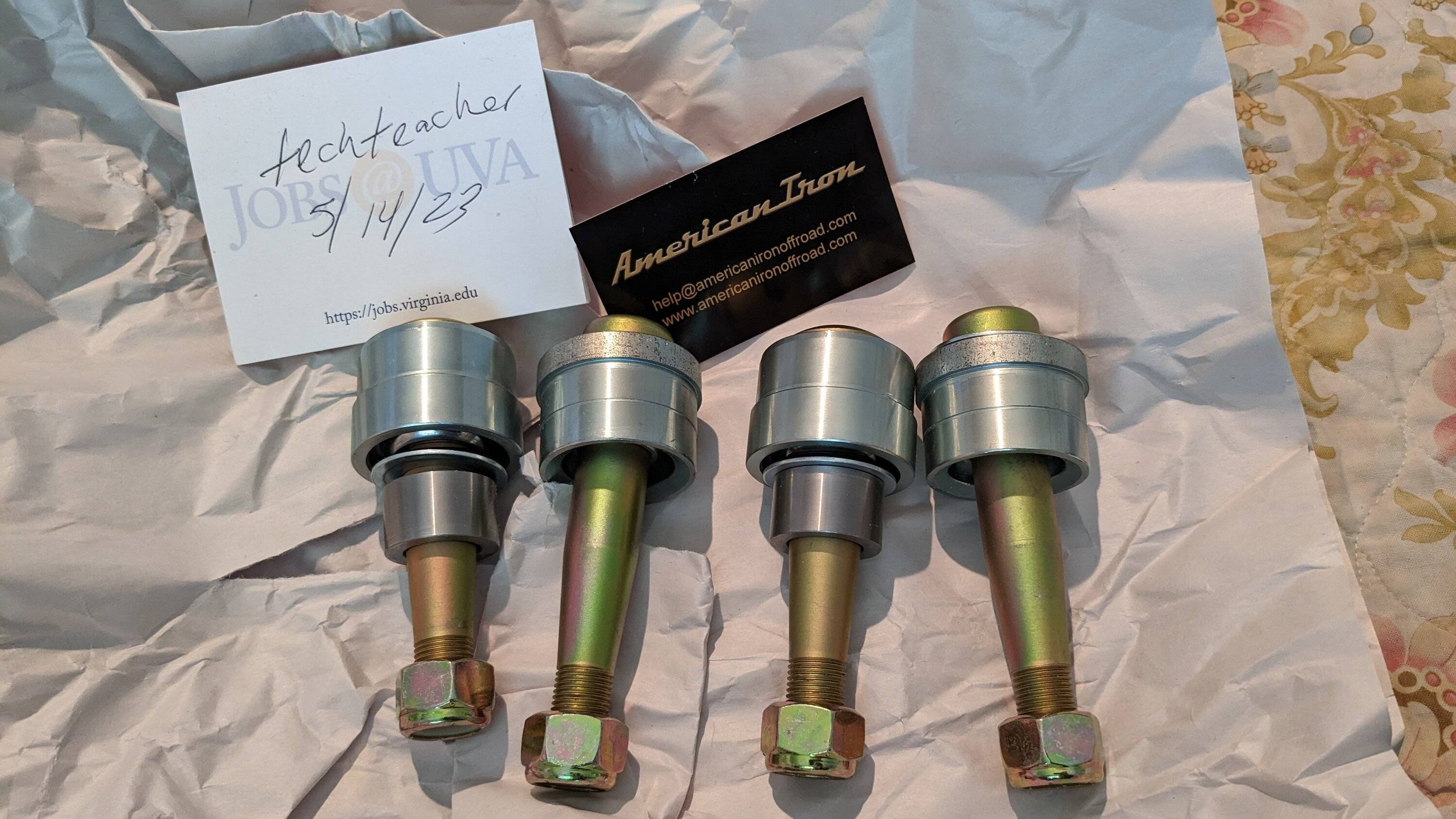 Jeep Gladiator American Iron Offroad Ball Joint Delete Kit - will ship PXL_20230514_143007942