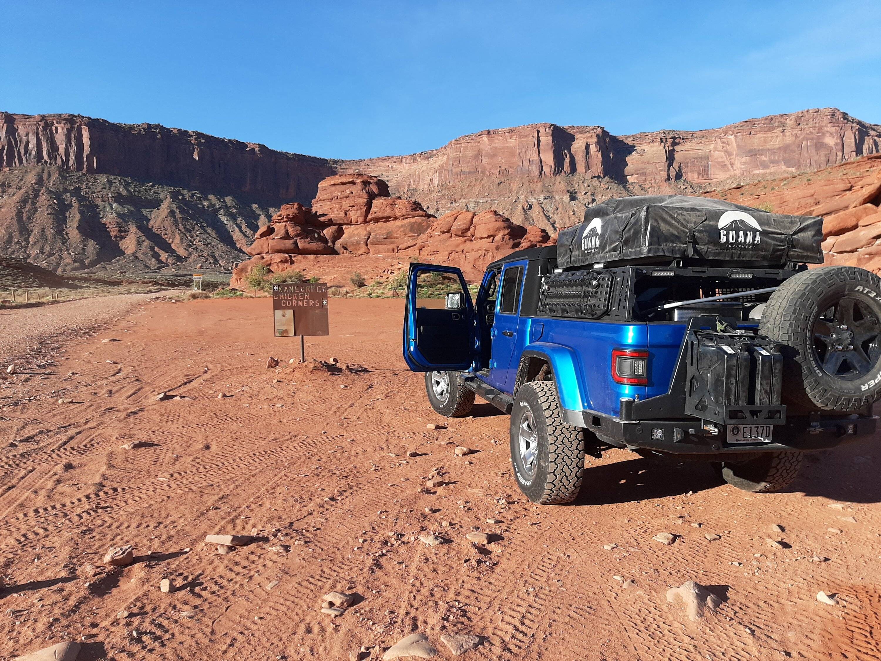Jeep Gladiator ? Chicken Corners in Moab with Gladiator & Rivian 20230428_075338