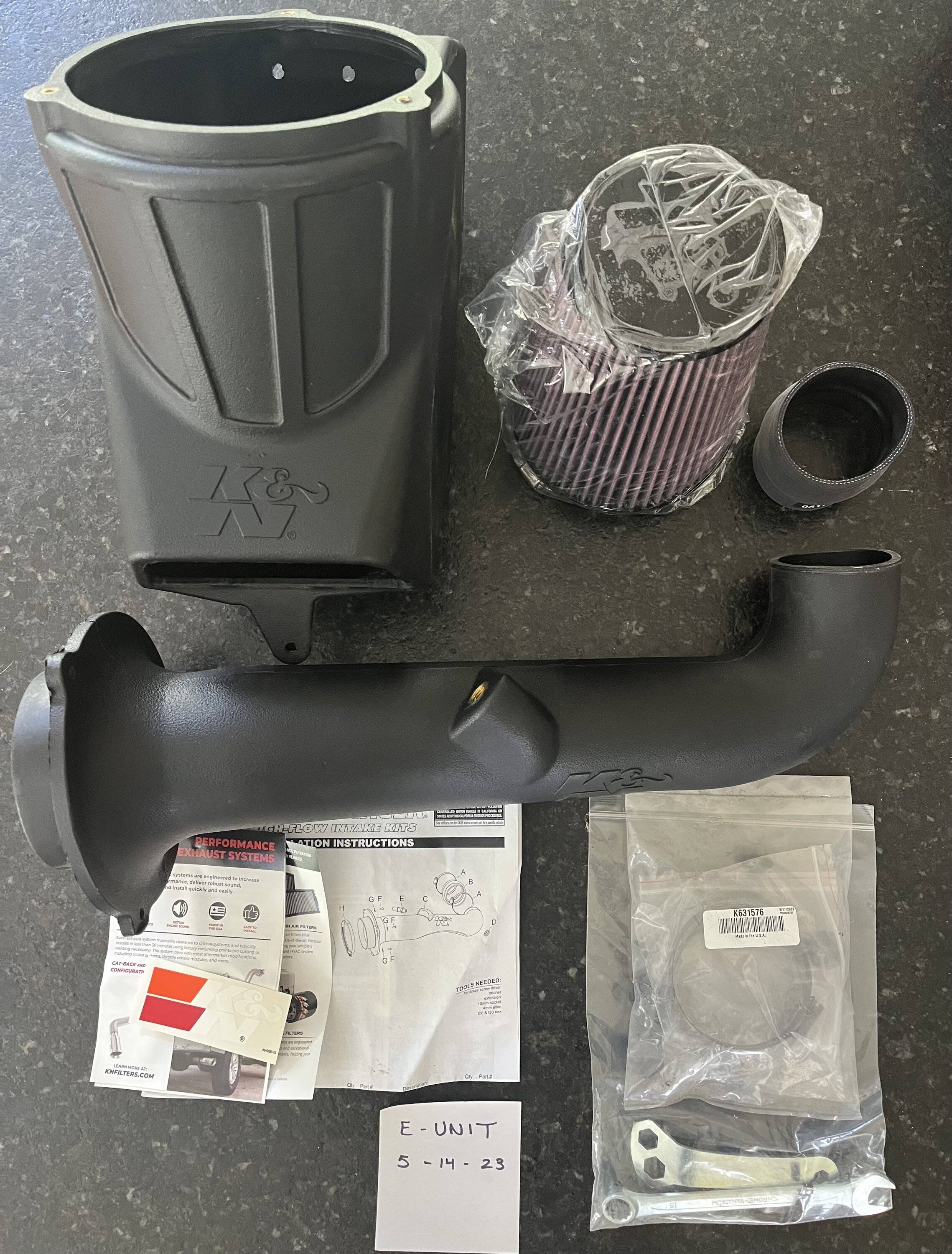 Jeep Gladiator 63-1576 K&N PERFORMANCE AIR INTAKE SYSTEM IMG_2064