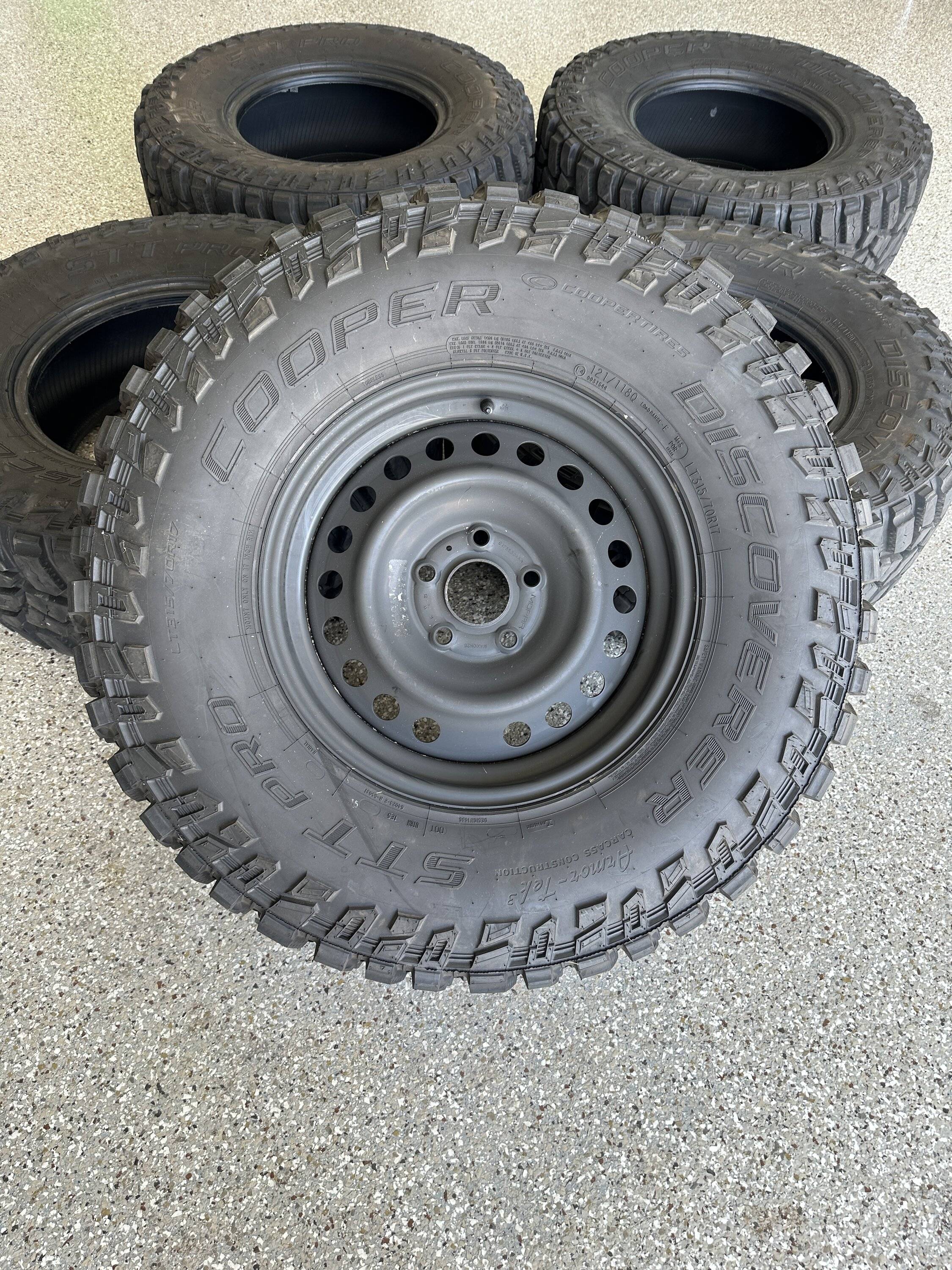 Jeep Gladiator Cooper STT Pro LT315/70R17 x 5 Tires - $1200 IMG-1350.JPG