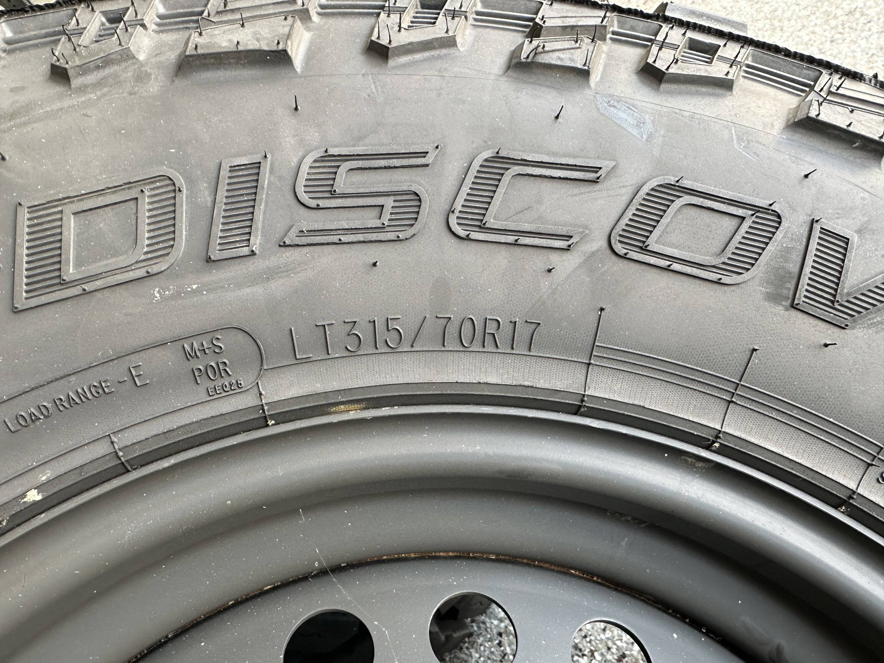 Jeep Gladiator Cooper STT Pro LT315/70R17 x 5 Tires - $1200 IMG-1352.JPG