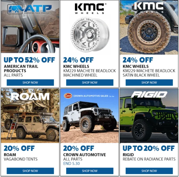 Jeep Gladiator Memorial Day SALE - more deals added every day! Screenshot 2023-05-25 at 4.20.34 PM