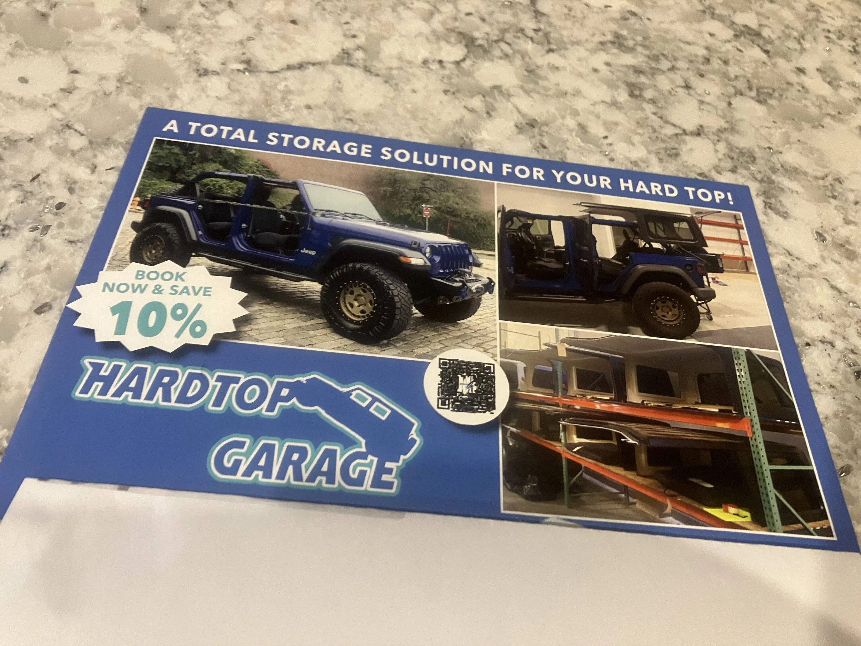 Jeep Gladiator Paid hardtop storage, who would have though! IMG_0897