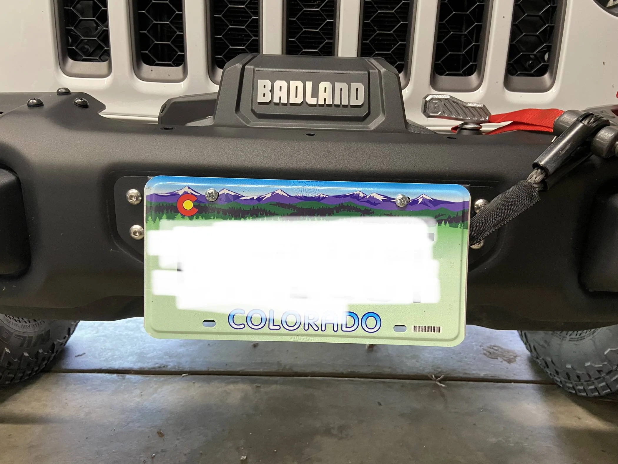 Jeep Gladiator Front license plate state and winch bumper IMG_5551