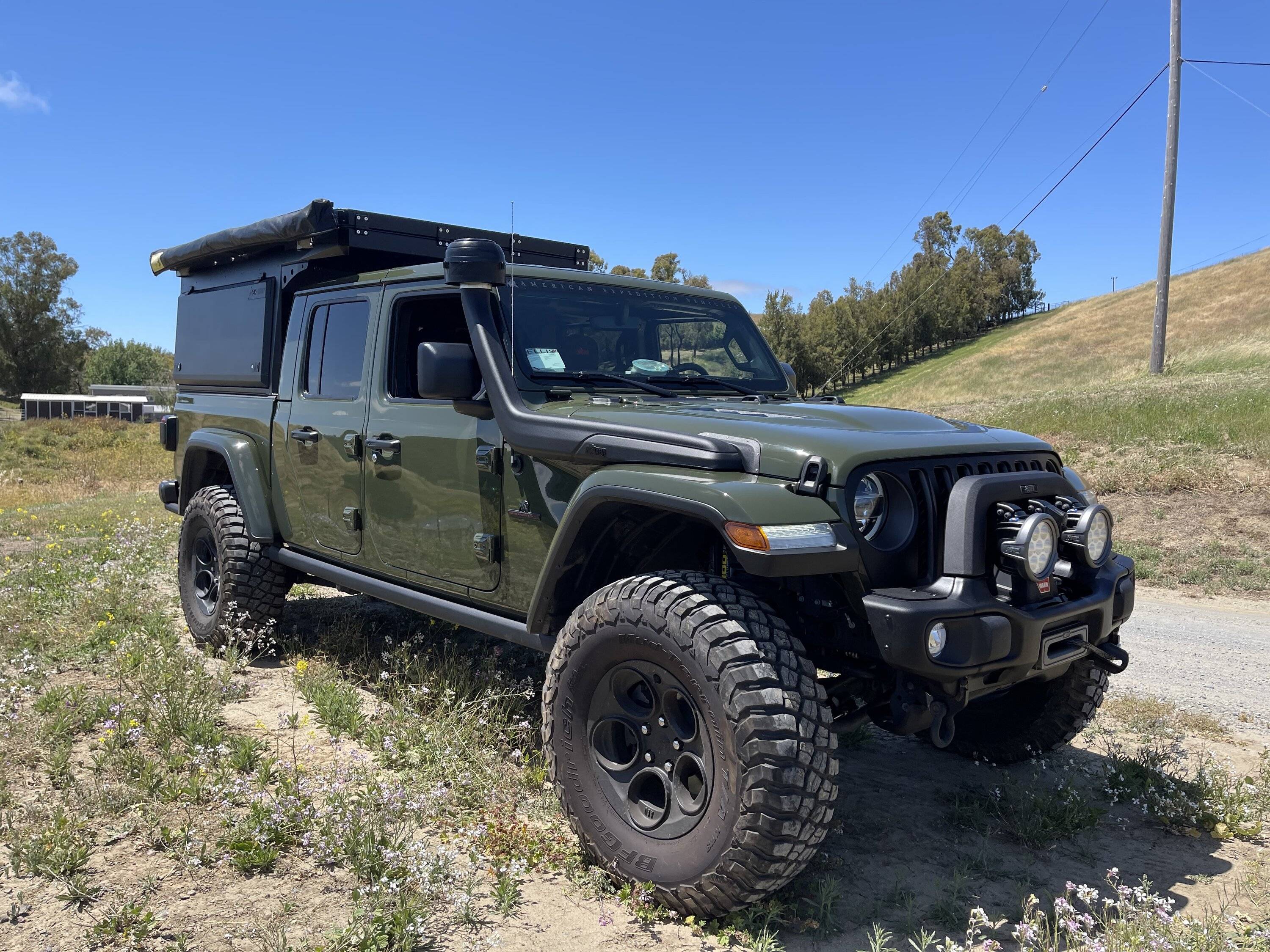 Jeep Gladiator AEV Gladiator Build - Camp King Outback Camper / DCS Battery / Merlin Solar Panel IMG_2312