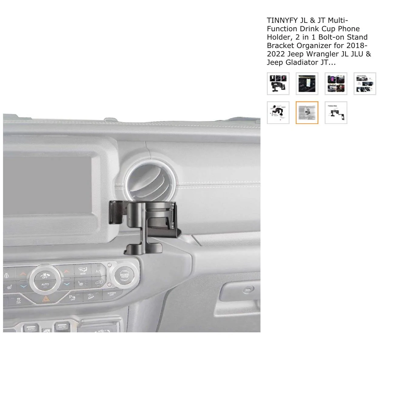 Jeep Gladiator Need ideas on phone mount solutions IMG_0952