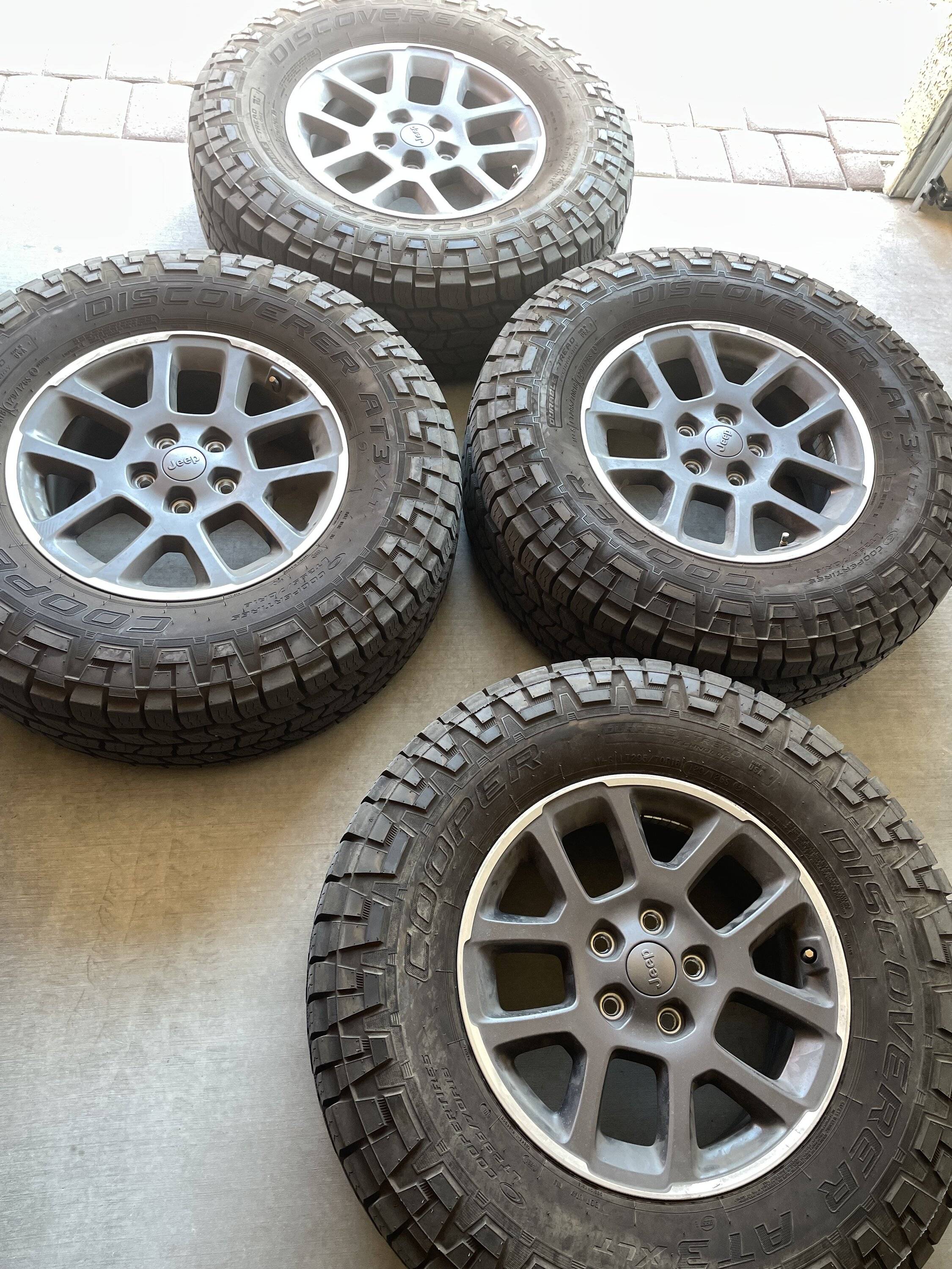 Jeep Gladiator Overland wheels with Cooper Discoverer AT3 XLT 295/70/18 asking $800 (obo) IMG_8975