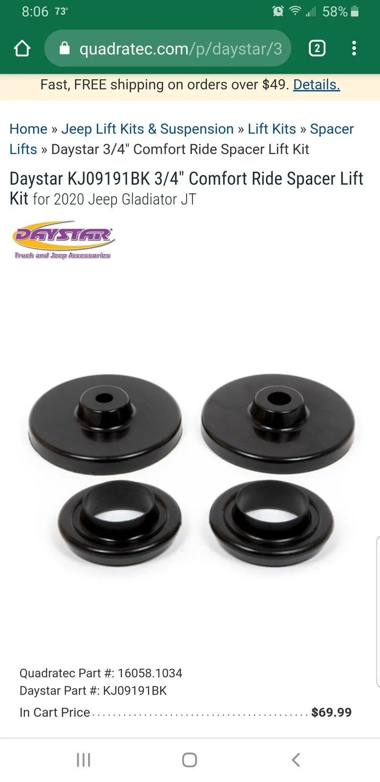 Jeep Gladiator Difference between Sport S and Rubicon Suspension Screenshot_20190908-200603_Chrom