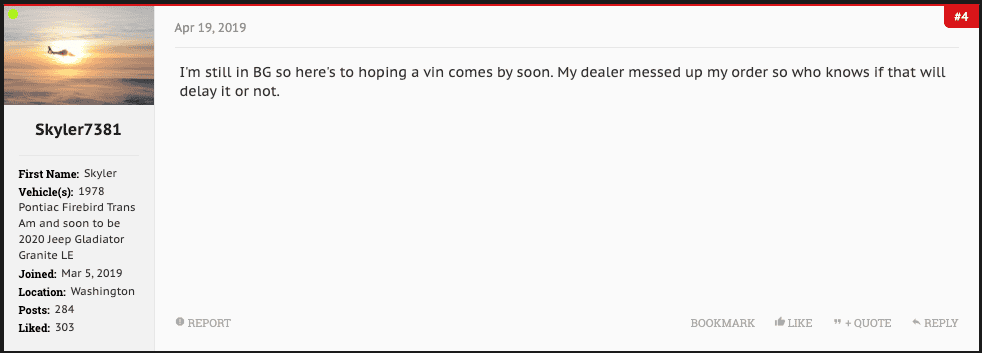 Jeep Gladiator First Granite Crystal VIN# Post Here Screen Shot 2019-09-09 at 9.45.31 PM