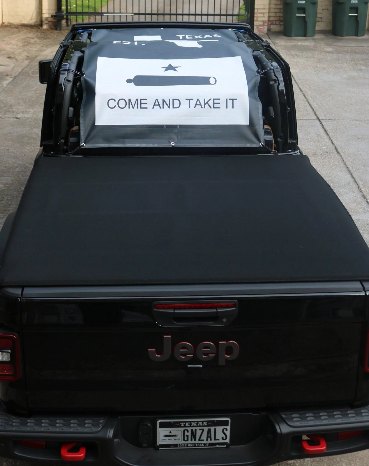 Jeep Gladiator Full length mesh top sun shade v2