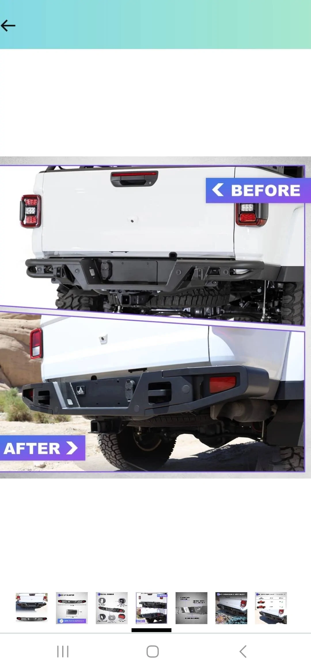 Jeep Gladiator Rear bumper fitment Screenshot_20230601_213124_Gallery