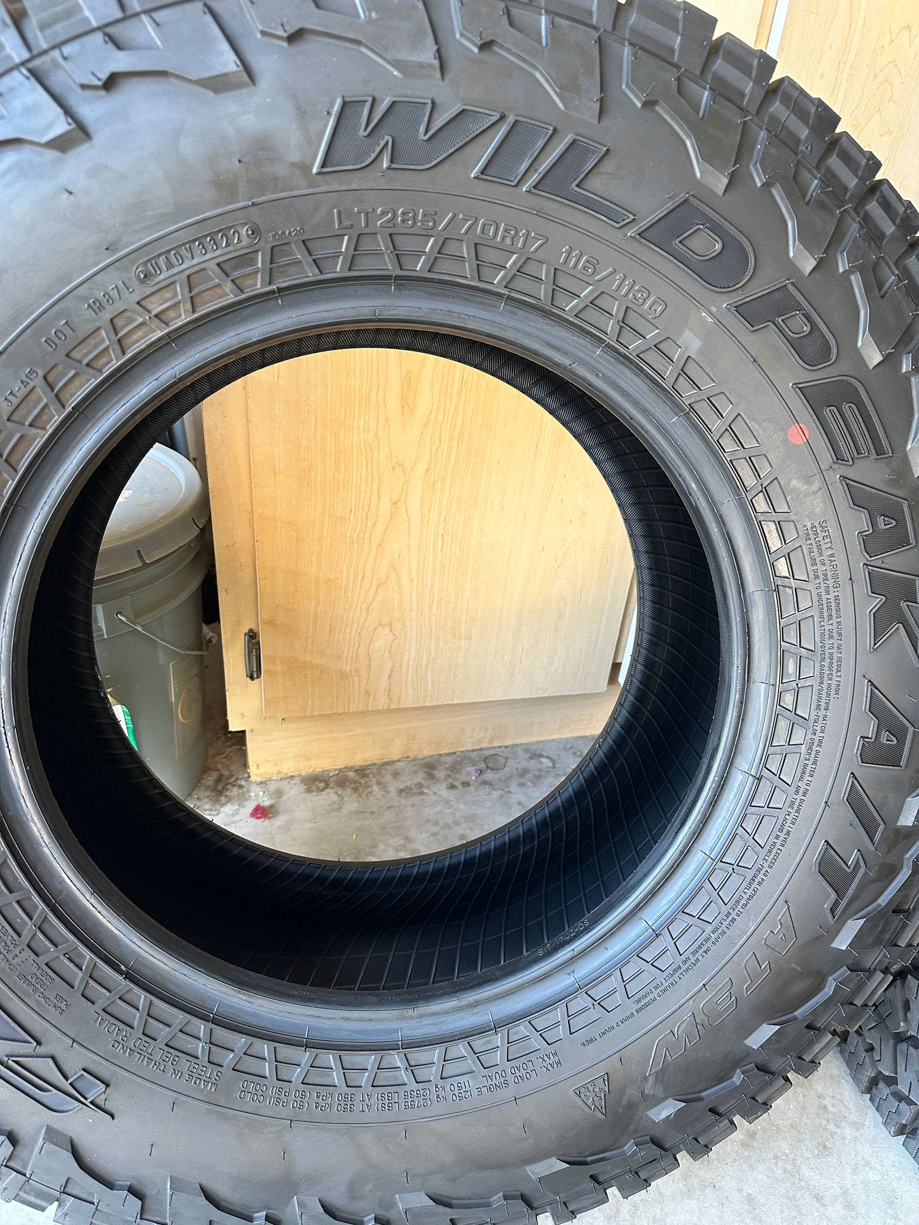 Jeep Gladiator 5 Falken Wildpeak AT3W Tires 285/70R17 New Take-Offs 003