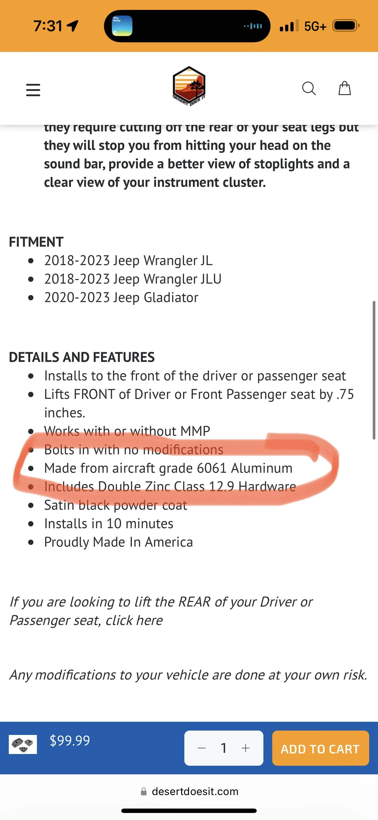 Jeep Gladiator JEEP SEATS - UGG! IMG_3951