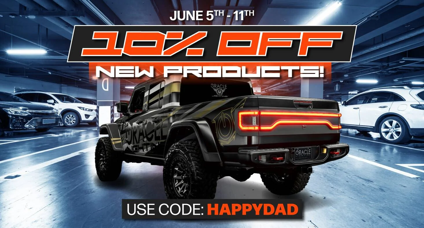 Jeep Gladiator Enjoy 10% Off on Oracle's New Light Collection newproducts-promo-email
