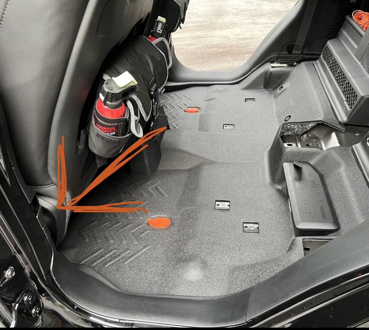 Jeep Gladiator Seat recline Cover IMG_1392