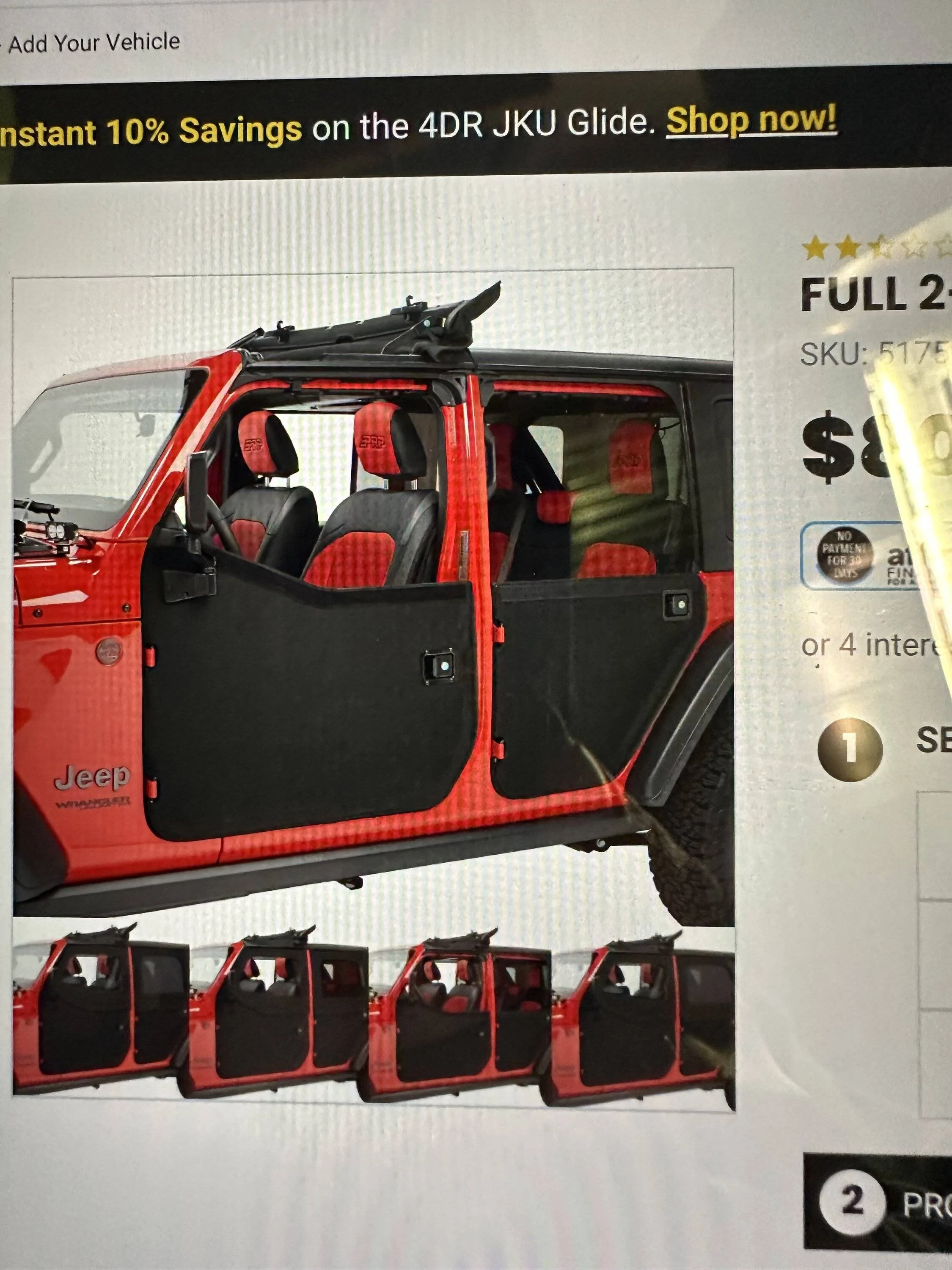 Jeep Gladiator Gladiator Bestop Soft Doors (Full set) IMG_0105