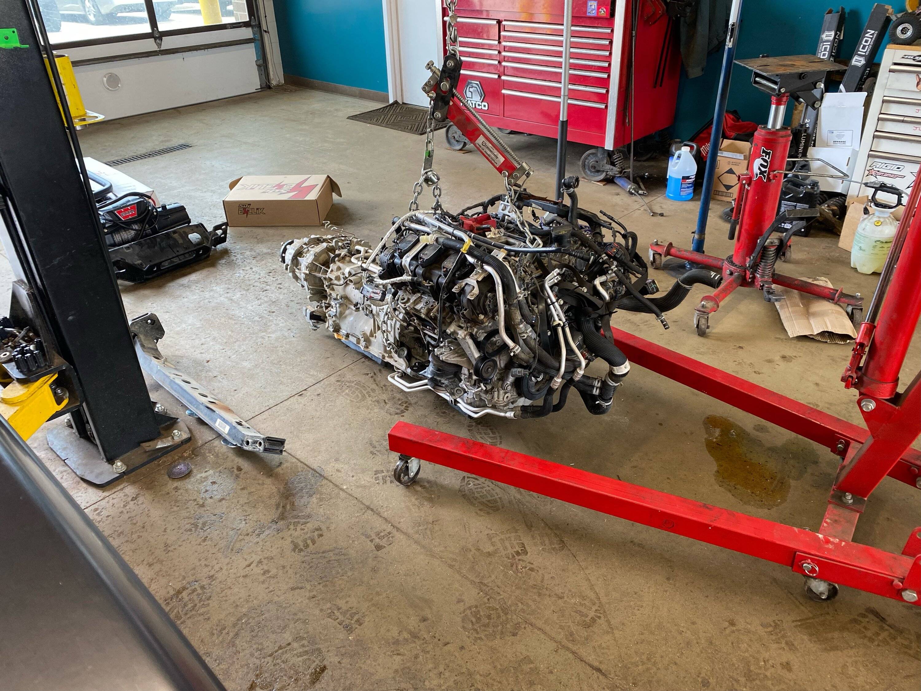 Jeep Gladiator Bruiser Conversions LX3 6.6L being installed in Odin BC7C1CD0-00DD-4680-97FD-BAFCCC8AD371