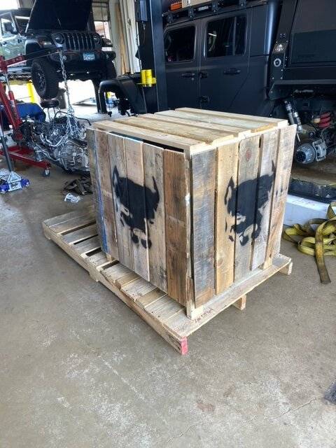 Jeep Gladiator Bruiser Conversions LX3 6.6L being installed in Odin IMG_2496.JPEG