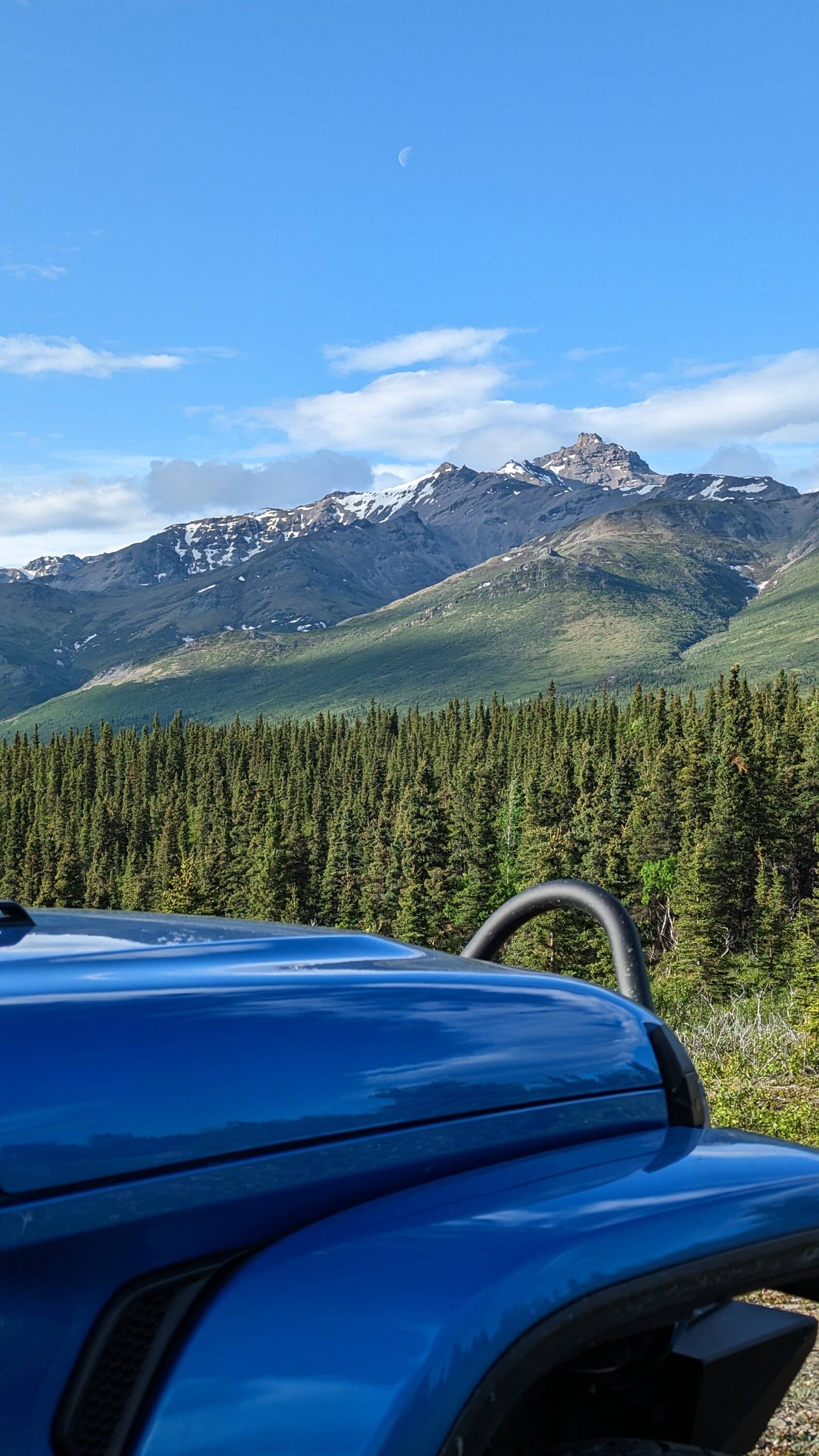 Jeep Gladiator Alaska Daily Drivers: Hydro Blue 80A and Bright White JTR PXL_20230610_154923354