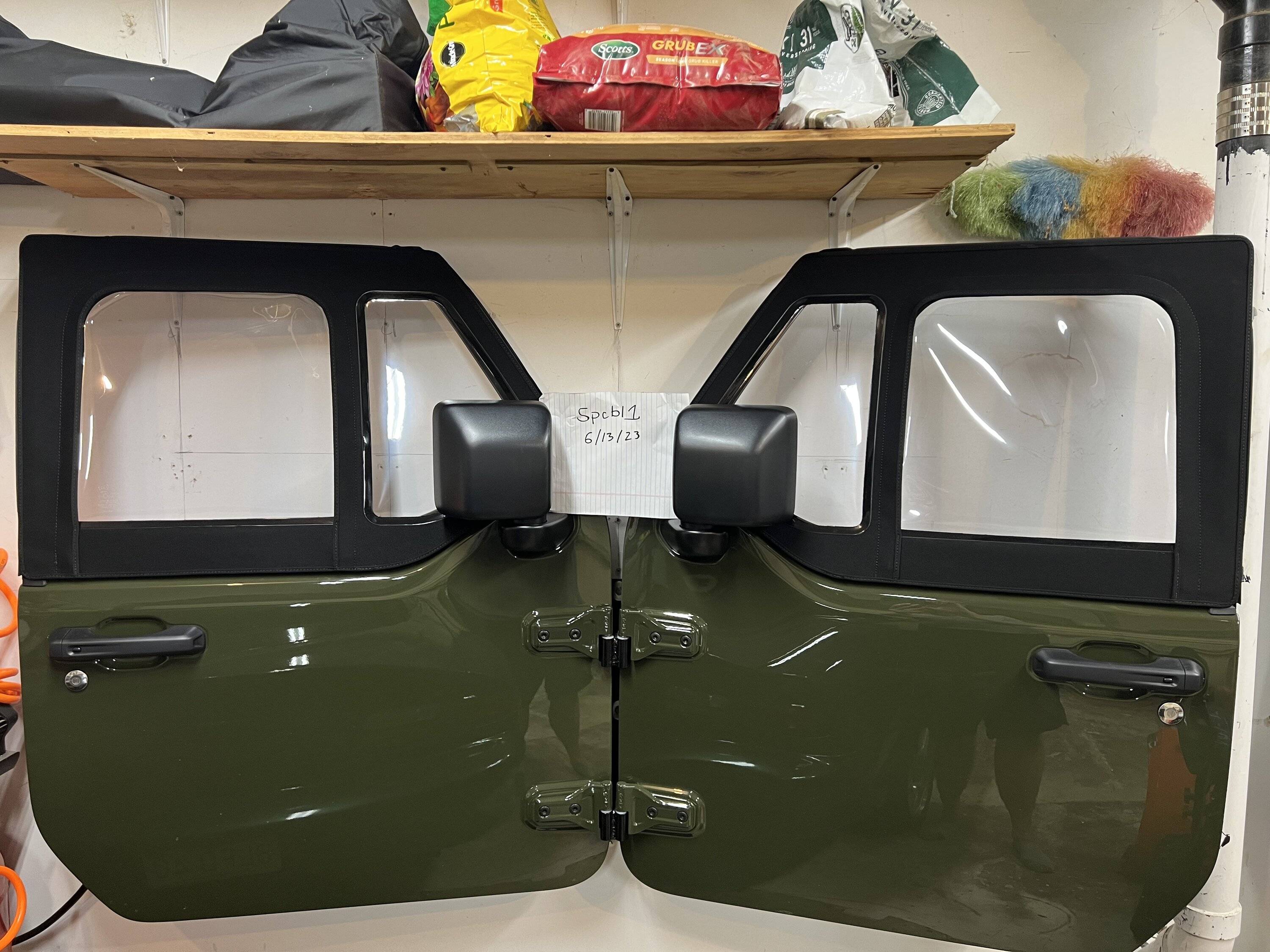 Jeep Gladiator Sarge Green Half Doors for Sale or Trade for Sting Grey IMG_8238