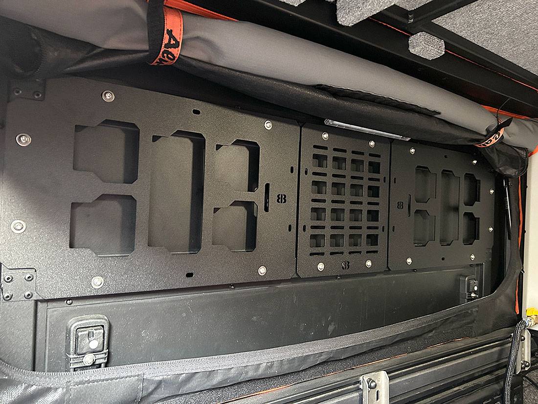 Jeep Gladiator Alu-Cab Canopy Camper Roll Call alucab-sidedoor-packout-5