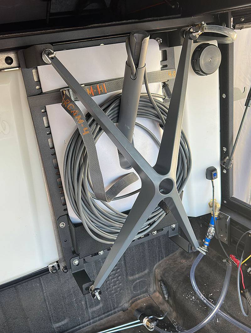 Jeep Gladiator Alu-Cab Canopy Camper Roll Call 813-Fabrication-Starlink-Cradle-01