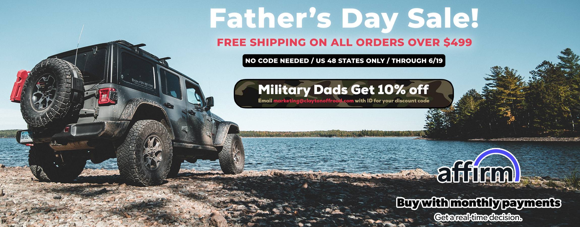 Jeep Gladiator Clayton Off Road JT Suspension Systems Fathers day 23 website 