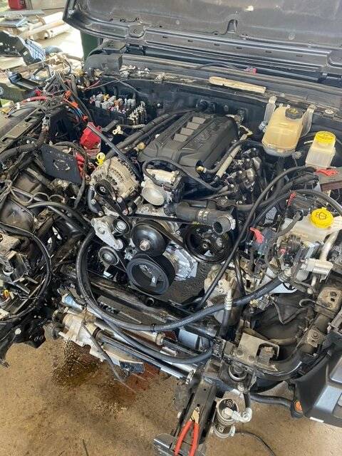 Jeep Gladiator Bruiser Conversions LX3 6.6L being installed in Odin IMG_2549.JPEG