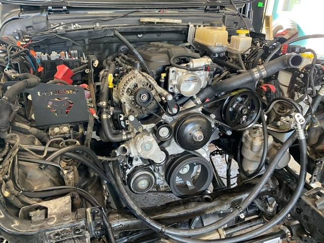 Jeep Gladiator Bruiser Conversions LX3 6.6L being installed in Odin IMG_2551.JPEG