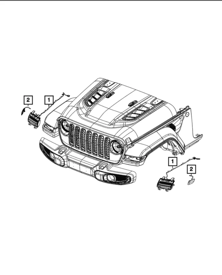 Jeep Gladiator Complete OEM Halogen to OEM LED Conversion 1687284032650