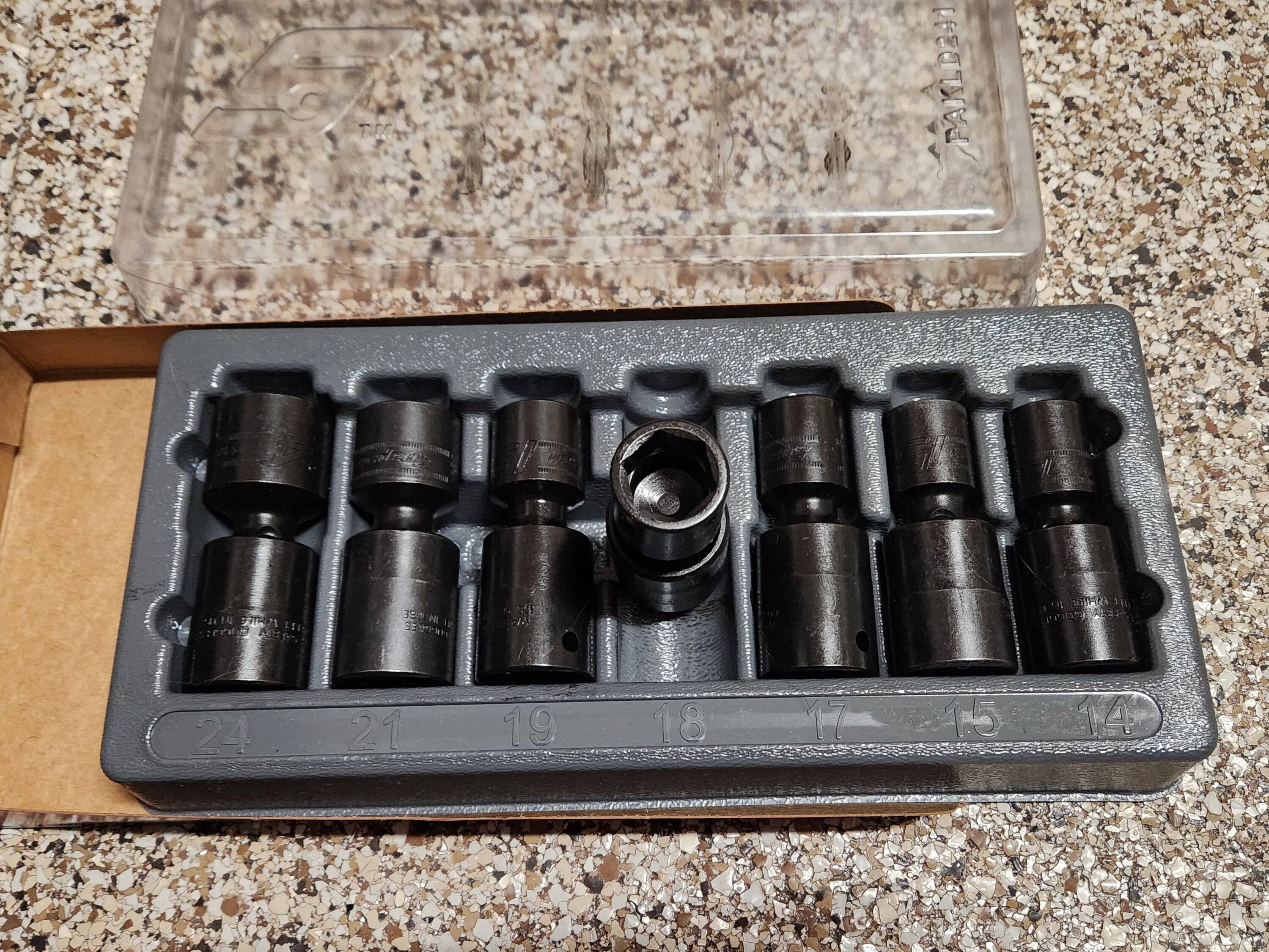 Jeep Gladiator Snap-On 7pc 1/2" Drive 6-Pt Metric Impact Swivel Socket Set (14,15,17–21&24 mm) - BRAND NEW - $400 shipped 20230620_125838