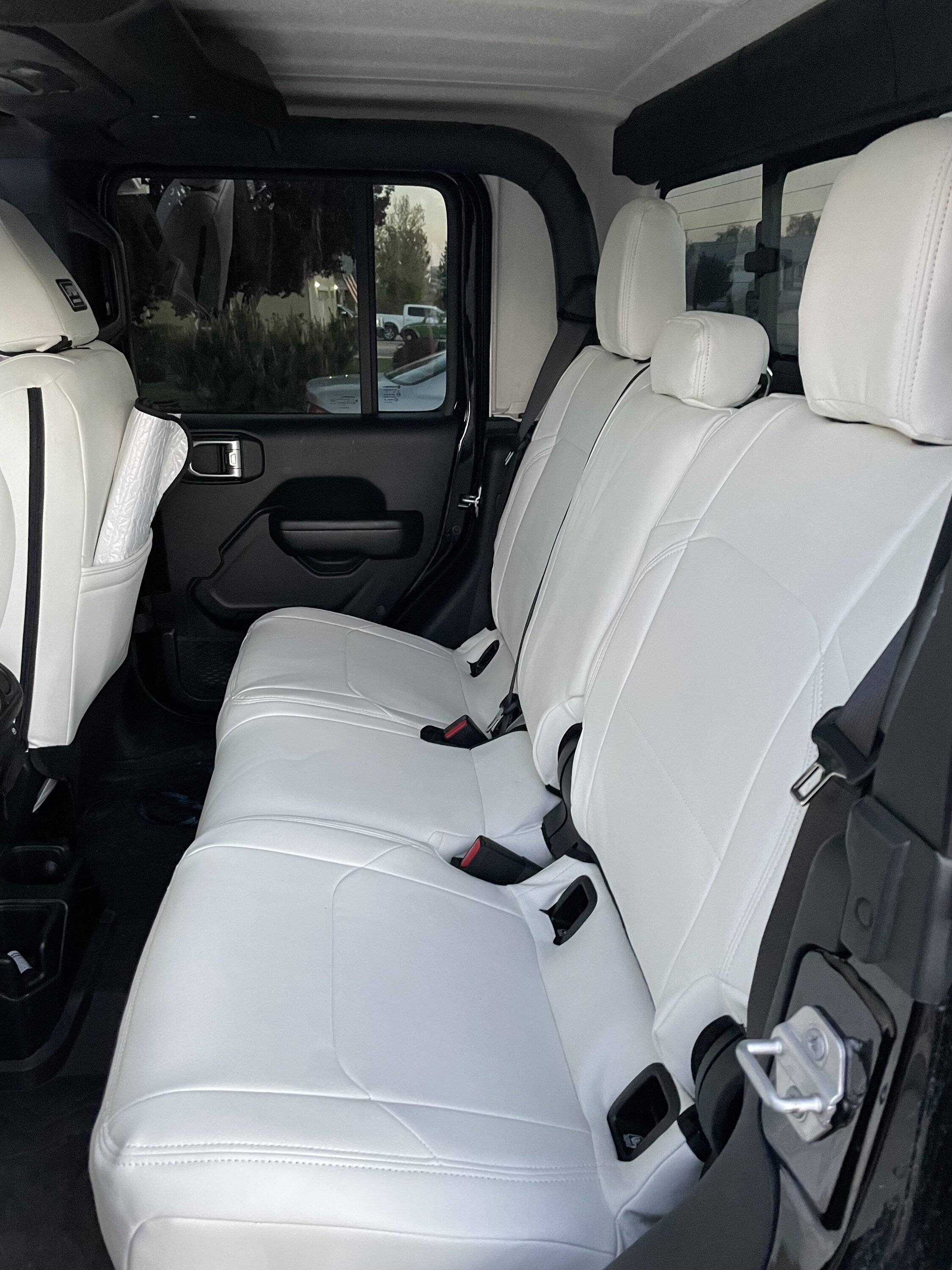 Jeep Gladiator All White PRP seat covers IMG_8996