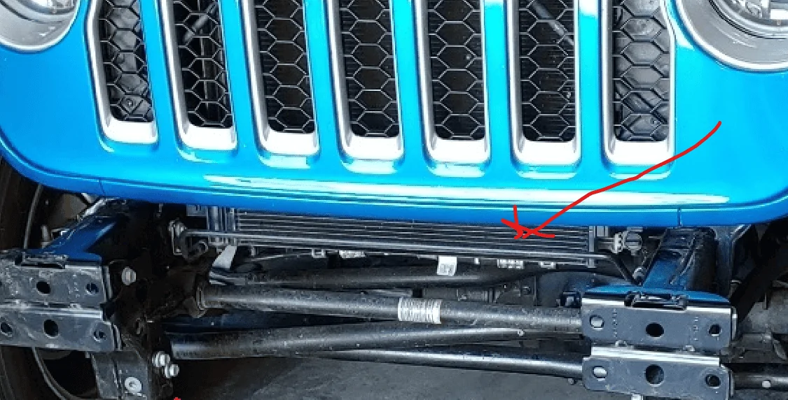 Jeep Gladiator Took a stick to the front cooler, need advice 1687728139908