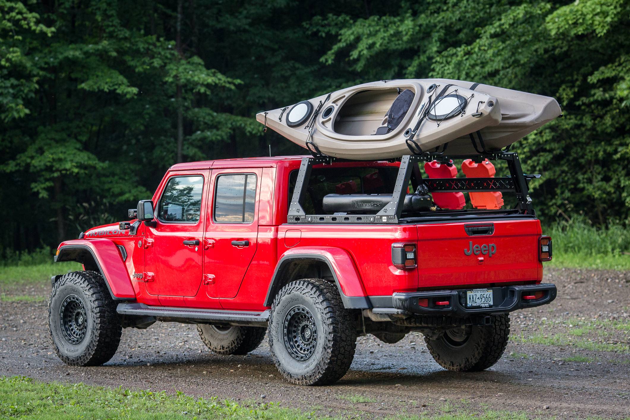 Jeep Gladiator KB Voodoo VRS Kayak Racks Gladiator 22 inch Kayak_-6