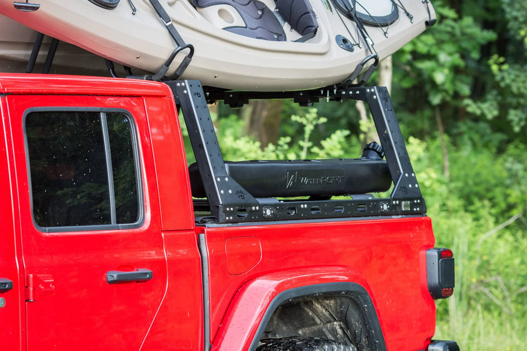 Jeep Gladiator KB Voodoo VRS Kayak Racks Gladiator 22 inch Kayak_-9