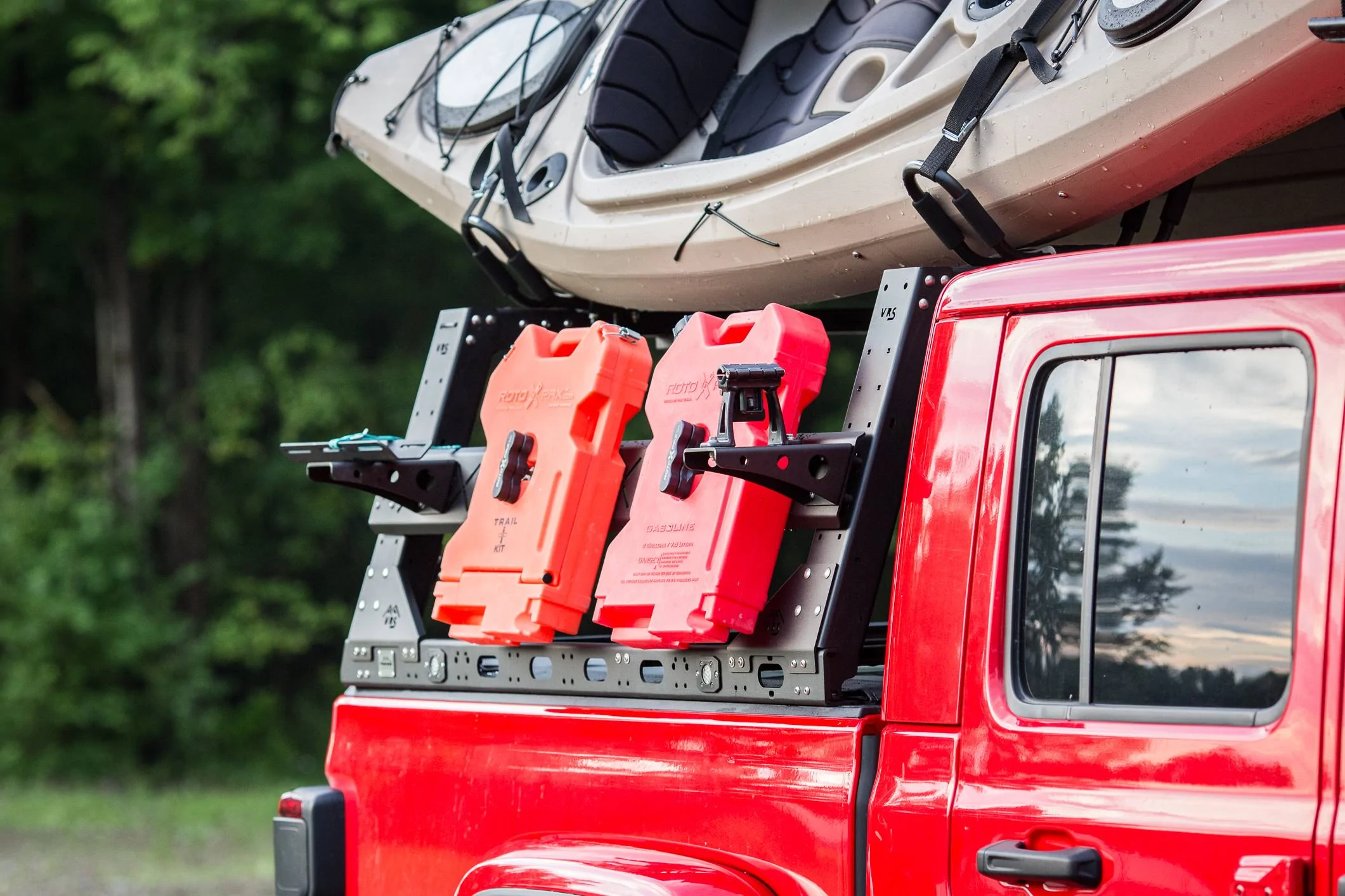 Jeep Gladiator KB Voodoo VRS Kayak Racks Gladiator 22 inch Kayak_-5